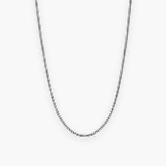 Men's Thin Snake Chain in Stainless Steel