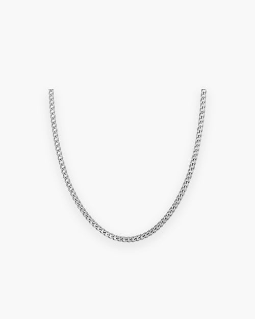 Cuban-Link-Kette Herren 3 mm, 41 cm, Edelstahl