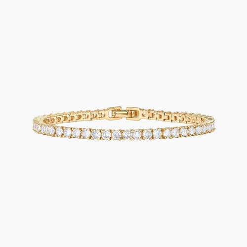 The CZ Tennis Bracelet in Stainless Steel