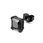 The Square Zircon Stud Earring, Sold Single, view 5