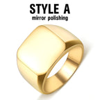 The Atlas Signet Ring in Stainless Steel, view 5