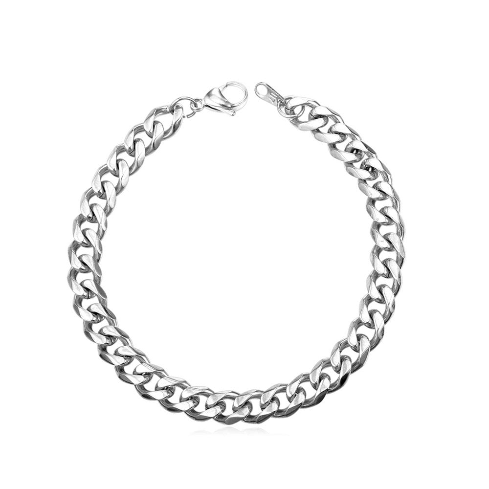 Titanium Steel Curb Link Bracelet gold-tone finish view 3