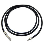 3mm Braided Cord Necklace with stainless steel magnetic clasp view 4