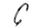 Stainless Steel Minimalist Cuff Bracelet in gold-tone view 4