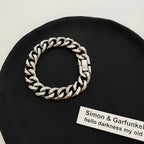 11mm Stainless Steel Cuban Link Bracelet on wrist view 3