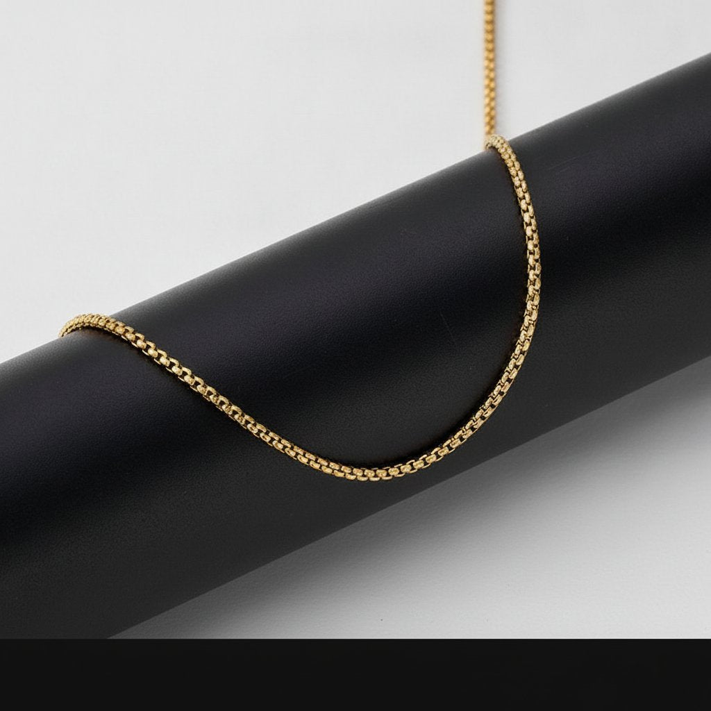 2mm-3.5mm Titanium Steel Rolo Chain Necklace silver finish view 16