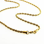 Rope Chain Stainless Steel Necklace silver coiled view 5