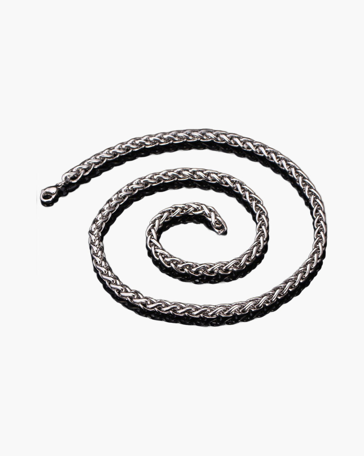 24 Inch Titanium Steel Wheat Chain Necklace