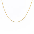 0.9mm Gold Snake Chain Necklace, gold-tone finish