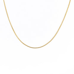 0.9mm Gold Snake Chain Necklace, gold-tone finish