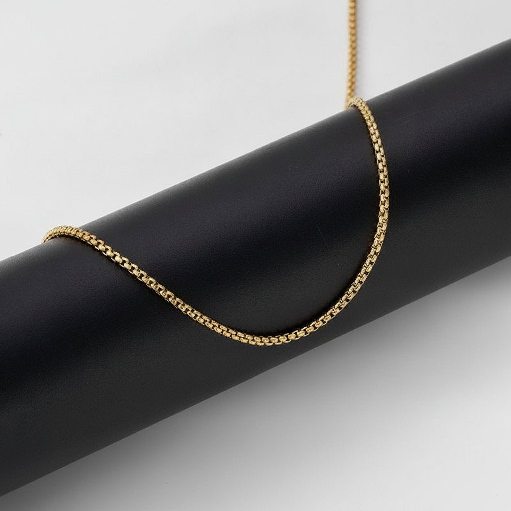 2mm-3.5mm Titanium Steel Rolo Chain Necklace silver finish view 15