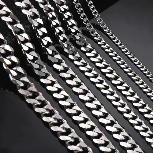 The Atlas Miami Cuban Chain in Stainless Steel