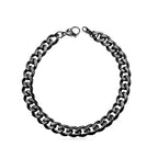 Titanium Steel Curb Link Bracelet gold-tone finish view 2