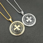 Knights Templar Cross Pendant Necklace two styles