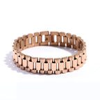 Titanium Steel President Link Bracelet gold-tone finish view 6