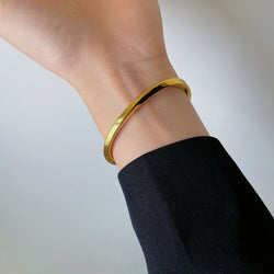 Mobius Titanium Steel Open Bracelet in silver-tone view 5