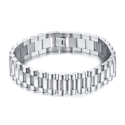 Titanium Steel President Link Bracelet gold-tone finish view 2