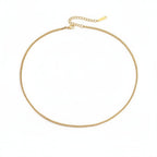 2mm Box Chain Necklace in Silver view 4