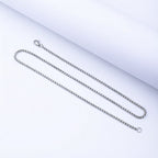 Stainless Steel Box Chain in silver, gold, and black finishes view 2