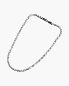 The Atlas 6mm Rope Chain in Titanium Steel