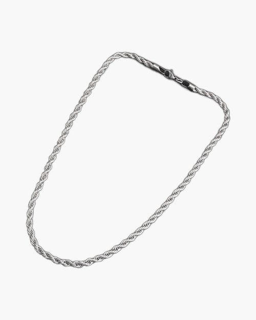 The Atlas 6mm Rope Chain in Titanium Steel