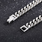 The Atlas Cuban Bracelet in Titanium Steel, view 3