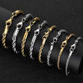 The Rope Chain Bracelet in Stainless Steel