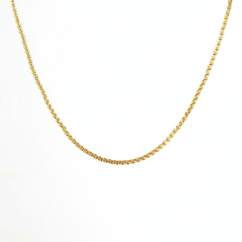 1.5mm Box, Bead, and Snake Chain Necklaces gold-tone stainless steel view 2