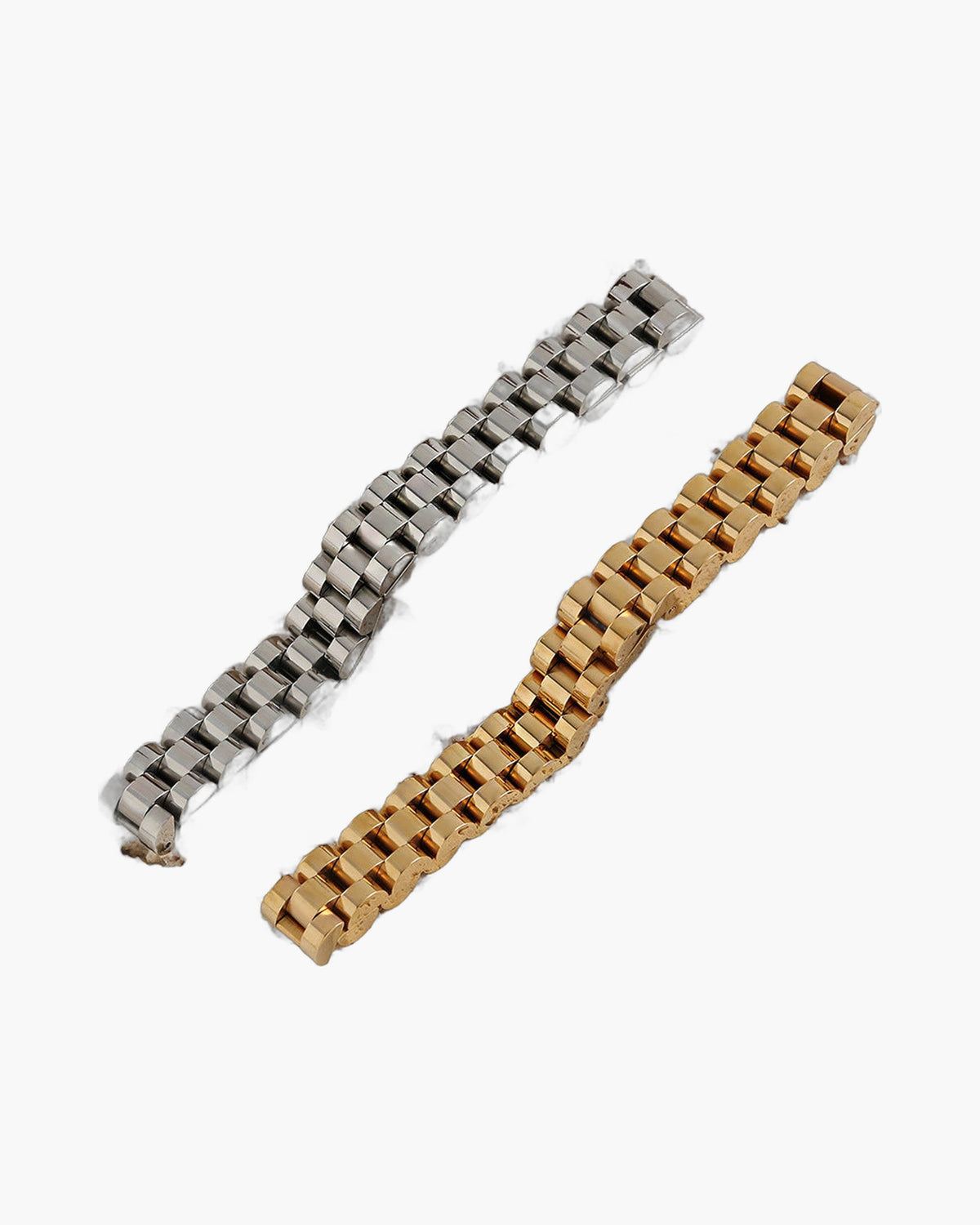 8mm Stainless Steel President Link Bracelet, gold-tone finish view 3