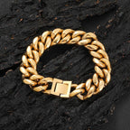 The Miami Cuban Bracelet in Stainless Steel, view 3