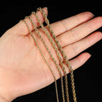 Rope Chain Bracelet in Stainless Steel, gold-tone