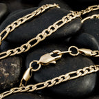 Gold Plated Figaro Chain Necklace