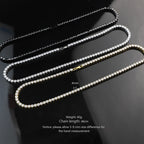 Iced Out Tennis Chain Cubic Zirconia Necklace