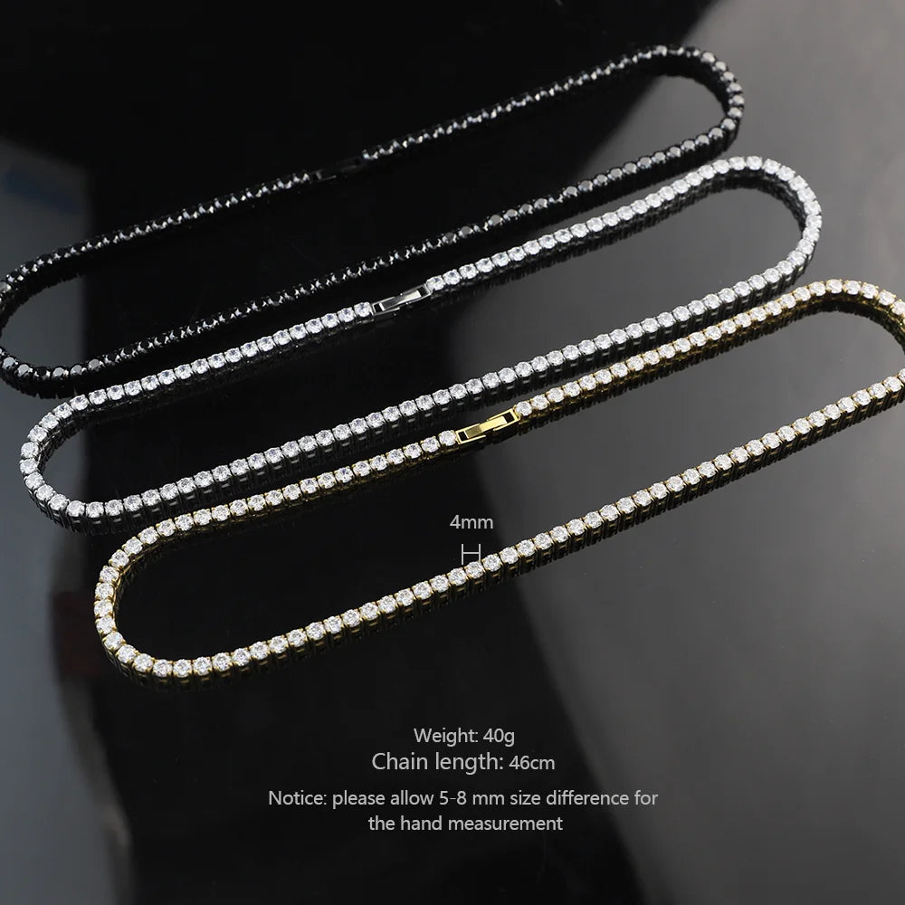 Iced Out Tennis Chain Cubic Zirconia Necklace