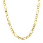 Gold Plated Stainless Steel Figaro Chain Necklace