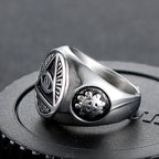 Stainless Steel Pyramid Eye Ring