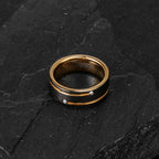 Gold Zirconia Accent Ring