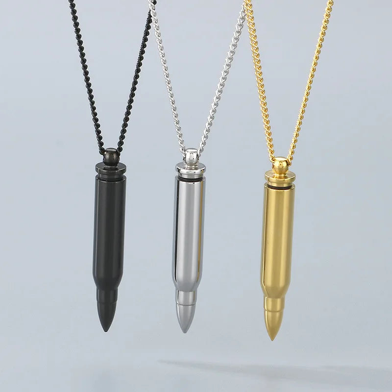 Gold Keepsake Bullet Necklace