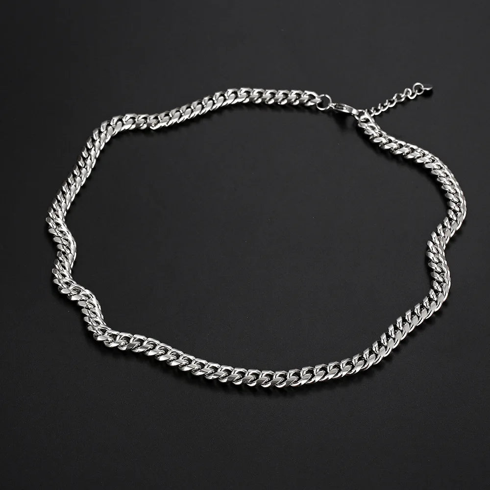 Men's Polished Miami Cuban Link Chain Necklace