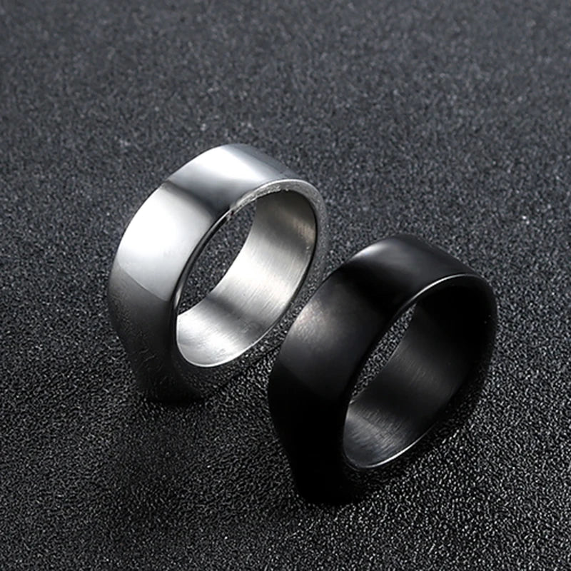Geometric Hexagon Flat Top Stainless Steel Signet Ring