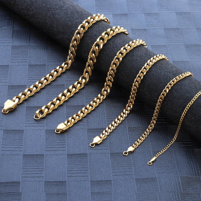 Men's 18K Gold Plated Cuban Bracelet