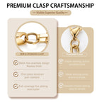 18K Gold Plated Spiral Link Chain Necklace
