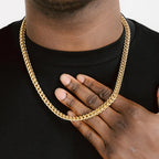 Polished Gold Silver Franco Chain Necklace for Men