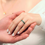 Gold Zircon Crown Ring