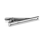 Polished Silver Arrow Motif Tie Clip