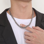 Men's Chunky Byzantine Link Chain Necklace