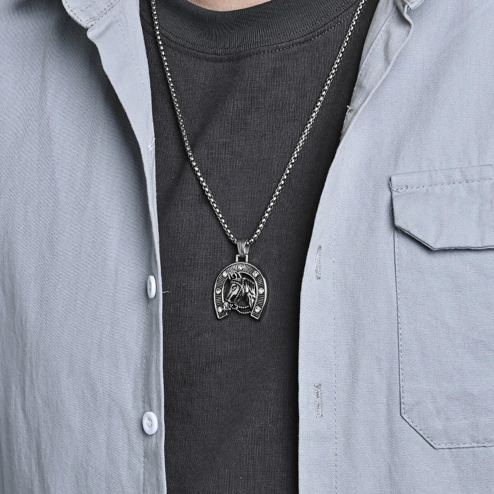 Gold Horsehead Necklace