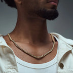 Polished Wheat Chain Necklace with Lobster Clasp
