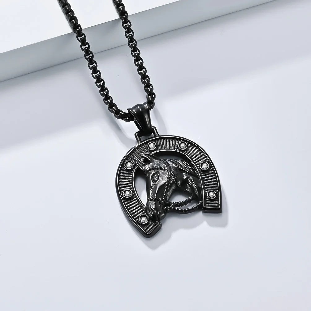 Gold Horsehead Necklace