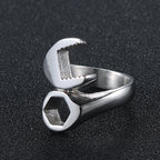 Gold Spanner Tool Ring
